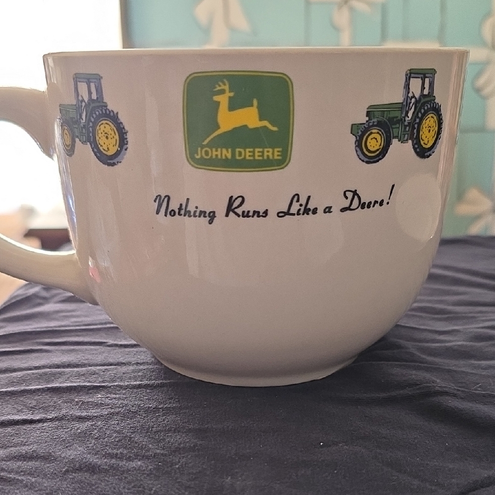 John Deere Green and Yellow Tractor Mug
